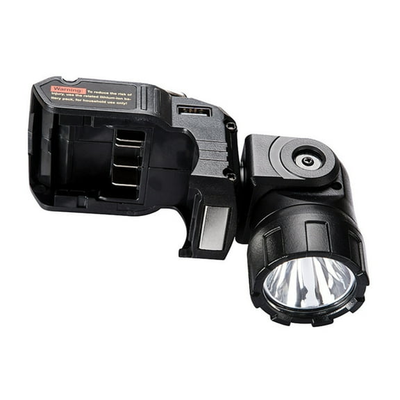 12V Flashlight Handheld LED Work Light for DeWalt 12V MAX Li-Ion Battery, 280LM LED Spotlight Outdoor Job Site Light, Black