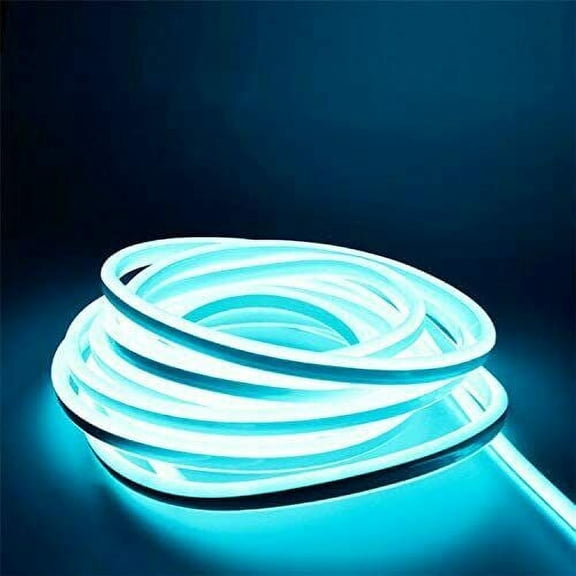 12V Flexible LED Strip Waterproof Sign Neon Lights Silicone Tube (3M - 10 FT) blue