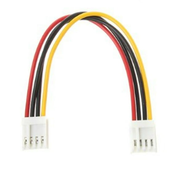 12V Floppys Drive Power Supply Cable Two 4Pin Female Port 2.54mm Pitches Standard For Internal PC Wiring