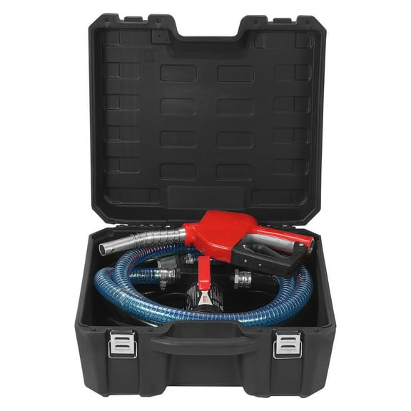 12V 10 GPM Diesel Fuel Transfer Pump, 1/4 HP with Auto Nozzle & Hoses - Diesel Kerosene Transfer