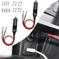 thumbnail image 1 of 12V Fused Replacement Male Plug LED Light 16AWG Extension 15A Car Power Adapter Accessories, 1 of 7