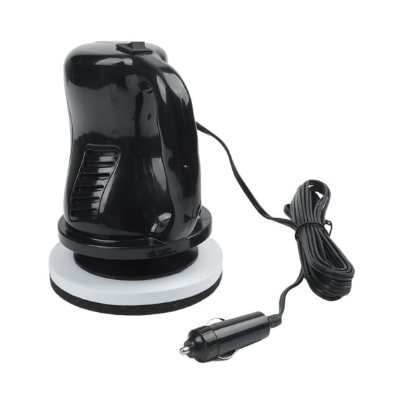 12V Handheld Car Polishing Machine, Compact Cordless Waxing And Glazing Tool For Auto, Motorcycle, Boat Detailing, Easy Use Polisher With ABS Build, Black