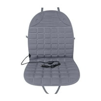 12V Heated Car Seat Cushion Cover with Dual Independent Controls, 2-Seater Warming Pad for Vehicle Office Chair Home Use, 3 Heat Settings(Gray)
