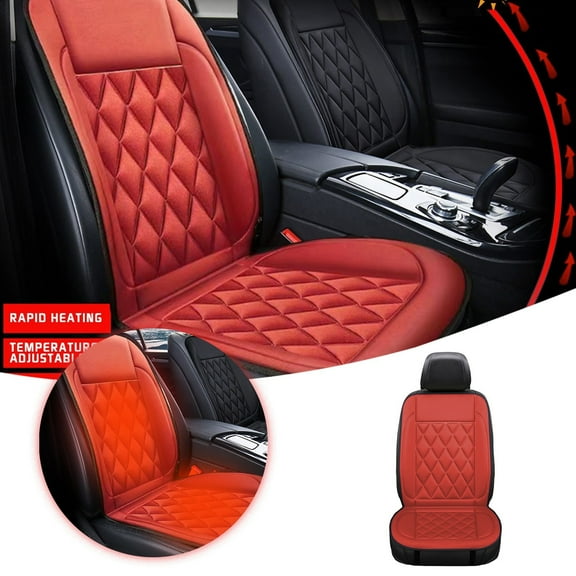 12V Heated Car Seat Cushion For SUV Drivers With Ergonomic Winter Comfort Design And Universal Vehicle Fit
