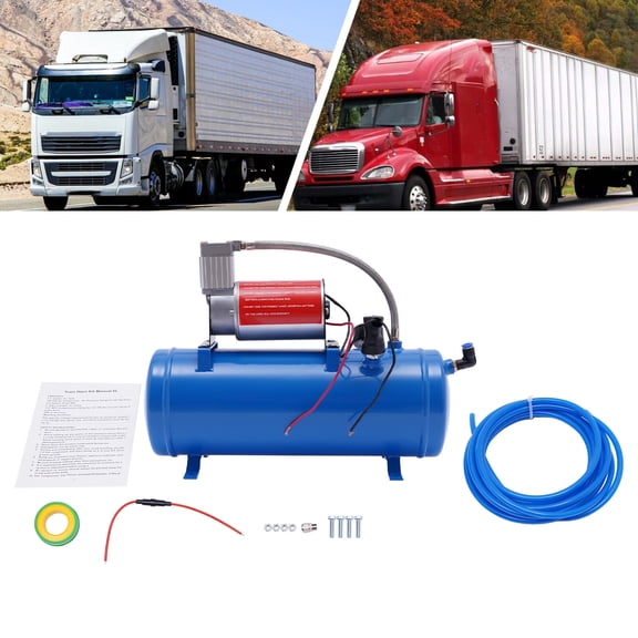 12V Heavy Duty Air Compressor Kit with 6L Tank for Vehicles and More
