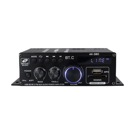 12V Hifi Power Amplifier Stereo Home Car BASS Amp Car Speaker Class D Car Home Sound Power Amp Car Amplifier ,Super Compatibility
