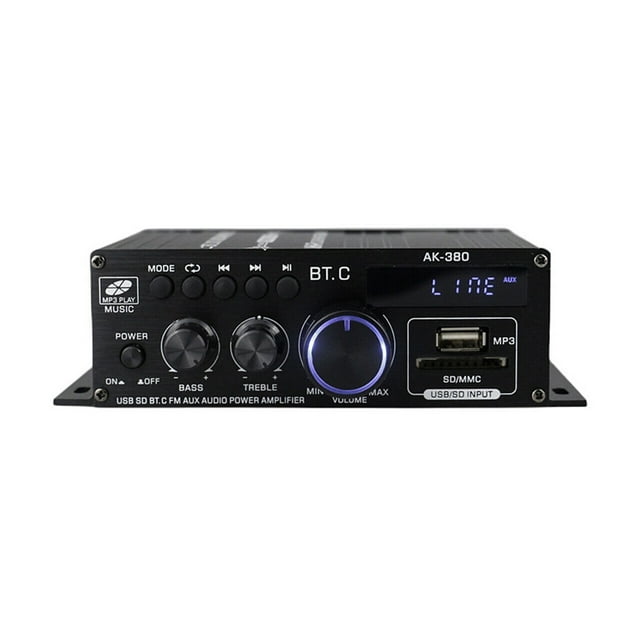 Program Auto Amp 12V Hifi Power Amplifier Stereo Home Car BASS Amp Car Speaker Class D ...