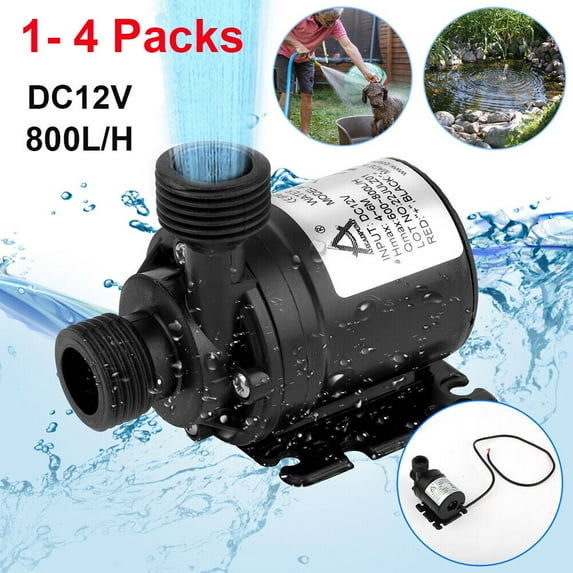 12V High Pressure 800L/H Brushless Submersible Water Pump Automatic Self-priming