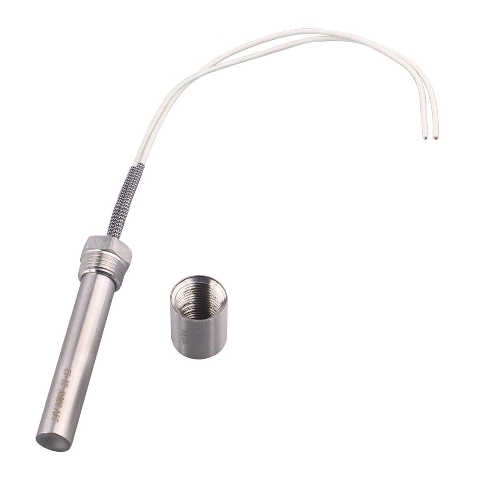 3/4" NPT Thread Cartridge Heater - 12V/24V DC 300W SUS304 Immersion Heating Element (Heater Only)