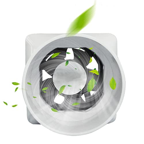 12V Inline Fan - 2 Inch Diameter Mini Duct Fan - 62 CFM Air Circulation Booster for Kitchen, Grow Tent, Attic, Wardrobe, Shoe Cabinet