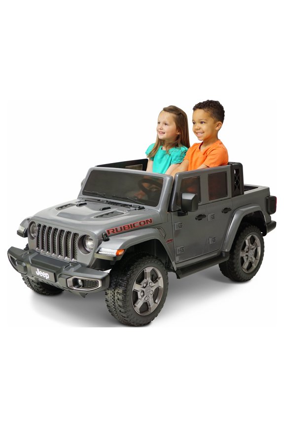 Gladiator Rubicon 12V Battery Powered Ride on, 2 Seater, Children Ages 3-5, Max Spped 5 MPH, Gray