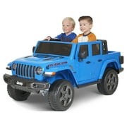 Jeep Gladiator Rubicon 12V Battery Powered Ride on, 2 Seater, Children Ages 3-5, Max Spped 5 MPH, Blue
