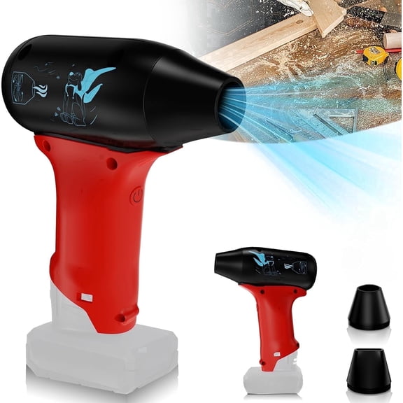 130000 RPM Mini Turbo Dry Blower, 3-Speed Portable Fan Compatible with m-12 12V Lithium Batteries, Air Duster for Cleaning & Drying (Battery Not Included)