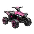 thumbnail image 1 of 12V Kids ATV Quad Car with Forward & Backward Function, Four Wheeler for Kids with Wear-Resistant Wheels, Music, Electric Ride-on ATV for Toddlers Ages 3+ Years Old,Pink, 1 of 7