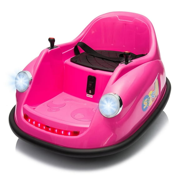 12V Kids Bumper Car for Toddler w/ Remote Control 2 Speeds, Electric Baby Bumper Car Ride on Toys 360 Spin, 1.6 MPH Max