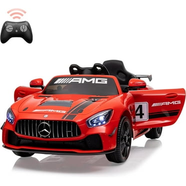12V Kids Electric Battery-Power Ride On Toy Mercedes-Benz Car, Red