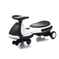 thumbnail image 1 of 12V Kids Electric Wiggle Car, Battery Powered Ride On Toy with LED Lights and Music, White+Black, 1 of 6
