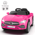 thumbnail image 1 of Xuanlur 12V Power Ride on Toys for Toddlers, Licensed Mercedes-Benz Ride on Cars for Kids, Kid Electric Car, Aged 1-4Y, Pink, 1 of 7