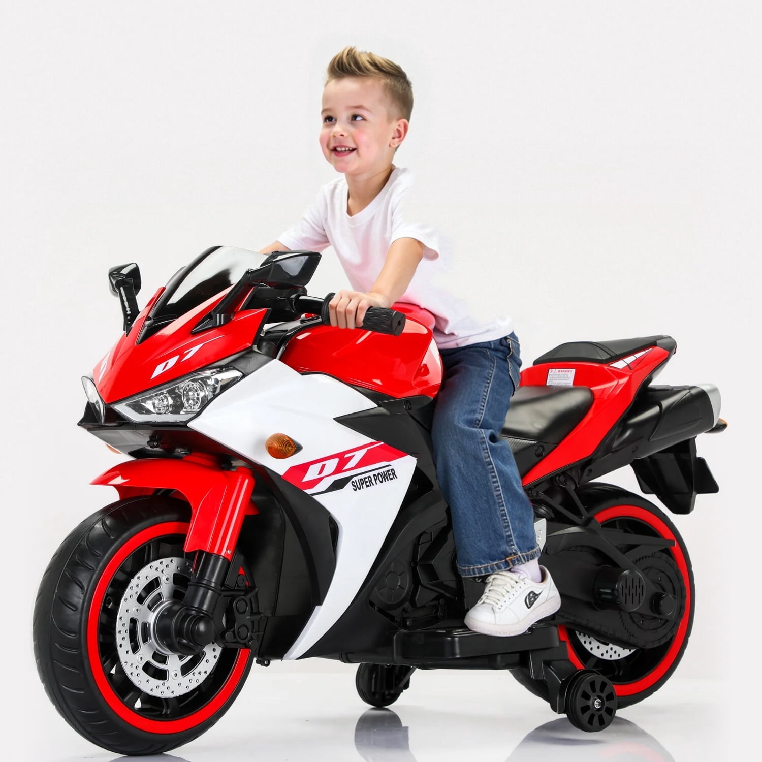 12V Kids Motorcycle for Outdoor Play in Preschool Classroom