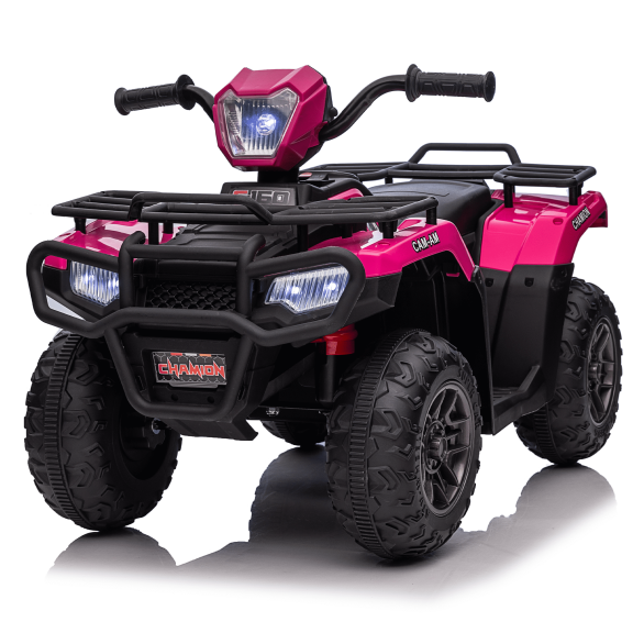 12V Kids Ride On Car, 6 Wheel Electric Toy for Kids Ages 3-8 with Bluetooth Music, LED Lights, Remote Control, Rear Cargo Bed, Dual Motors, Kids Ride On Toy Car for Toddlers