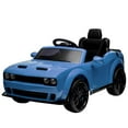 thumbnail image 1 of 12V Kids Ride on Car, Licensed Dodge Electric Car for Kids with Dual Motors, Parent Remote Control, Rear Suspension, Power Display, Bluetooth Music and LED Lights, Red, 1 of 11