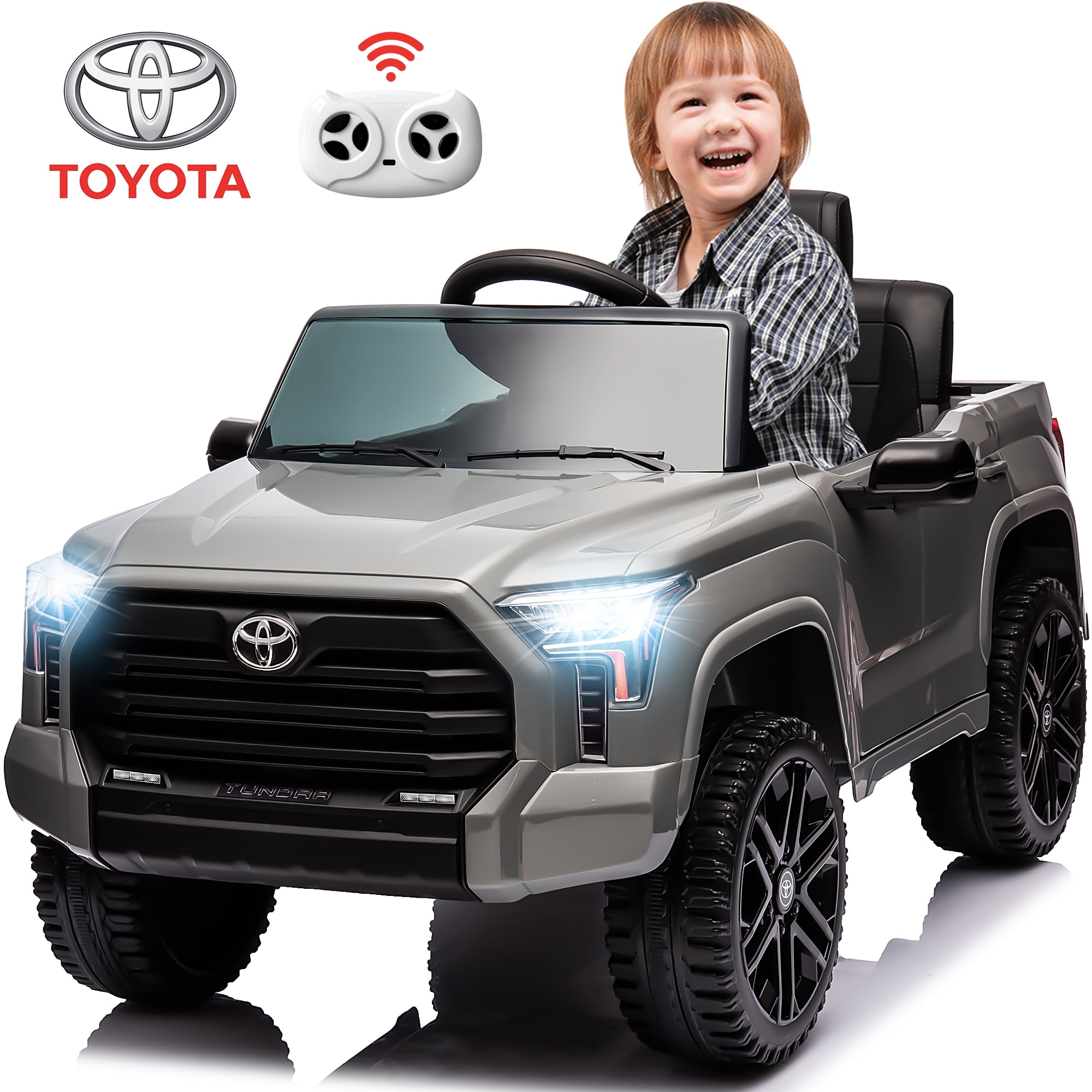 12V Kids Ride on Car Licensed Toyota Tundra Pickup Electric Vehicle ...