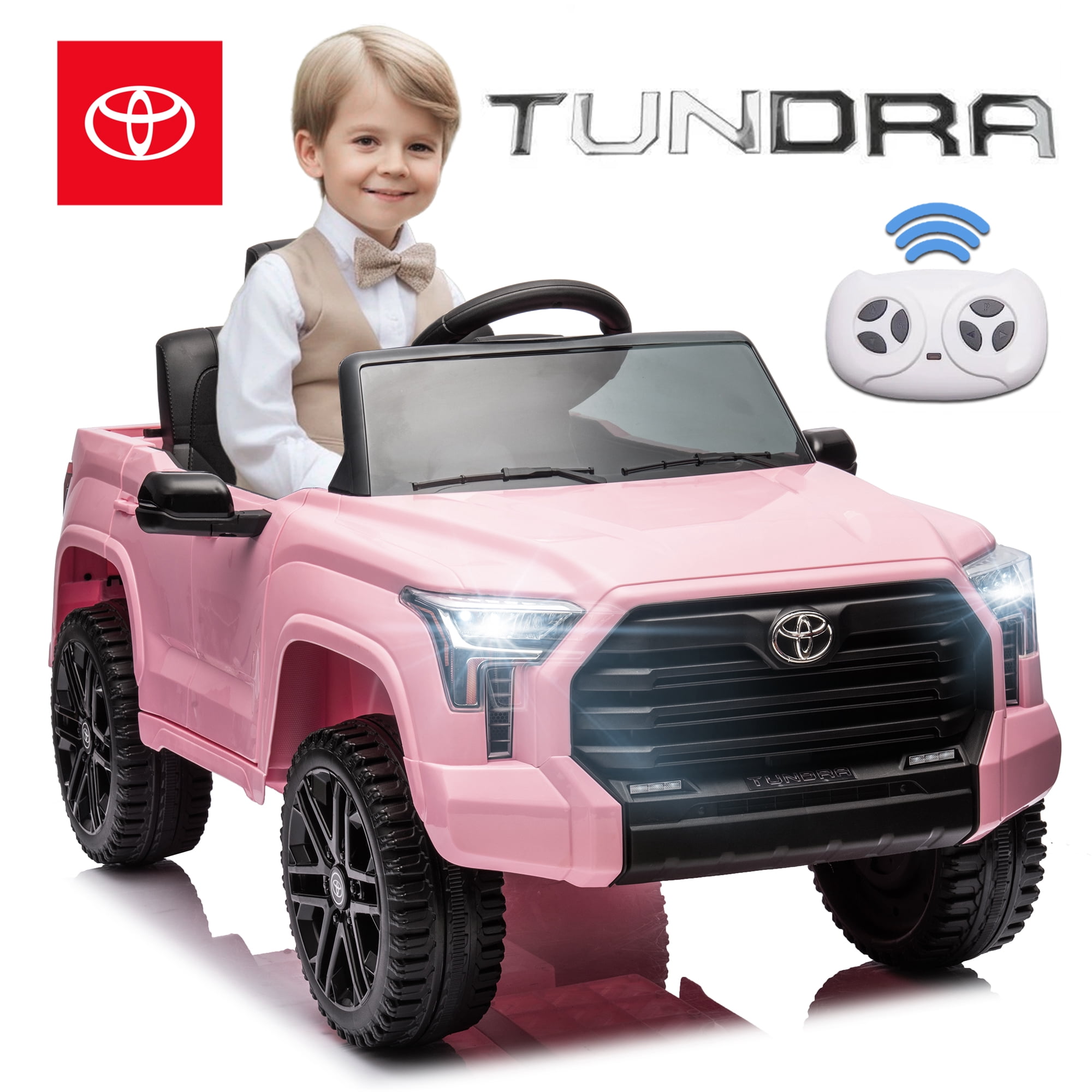 12V Kids Ride on Car Officially Licensed Toyota Tundra Pickup, Battery ...