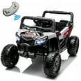 thumbnail image 1 of 12V Kids Ride On Electric UTV Car With Remote Control, Ride On Toys With Swing Function, Power Toddler Car With Anti-Slip Wheels, LED Lights, Music Player, Gift For Kids Aged 3-5, Black, 1 of 8