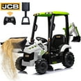 thumbnail image 1 of iYofe 12V Kids Ride on Excavator Digger Toy Cars, JCB Battery Powered Electric Tractor with Remote Control, Ride on Construction Truck w/ Shovel, Loader and Digger for 3-5 Boys Girls, White, 1 of 8