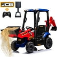 thumbnail image 1 of iYofe 12V Kids Ride on Excavator Digger Toy Cars, JCB Battery Powered Electric Tractor with Remote Control, Ride on Construction Truck w/ Shovel, Loader and Digger for 3-5 Boys Girls, Red, 1 of 8