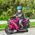 thumbnail image 1 of 12V Kids Ride On Motorcycle,2-Wheel Electric Motorcycle for Boys & Girls with LED Light-Emitting Tyres, MP3,USB,Safe Design - Gift for Kids Ages 3-6 Years,The best birthday gifts and Christmas gift, 1 of 11