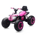 thumbnail image 1 of 12V Kids Ride On ATV, Battery Powered 4 Wheeler Electric Toy with LED Lights and Music, Pink, 1 of 6