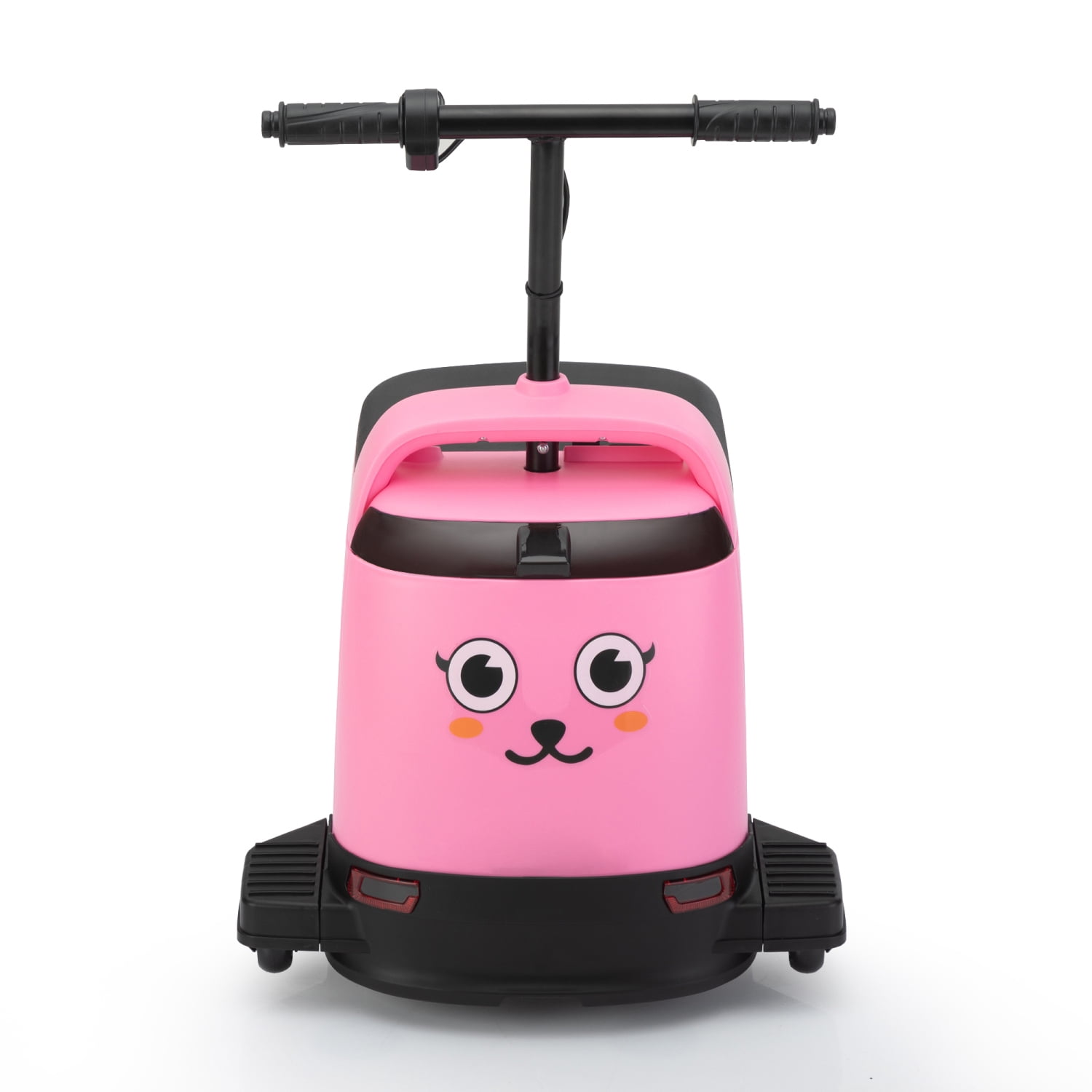 12V Kids Ride On Box  Electric Box Car with High-Low Speeds  Variable Speed Throttle  MP3  USB  Storage  Battery Powered Toy Gift for 8-12 Years Old  Pink + Black