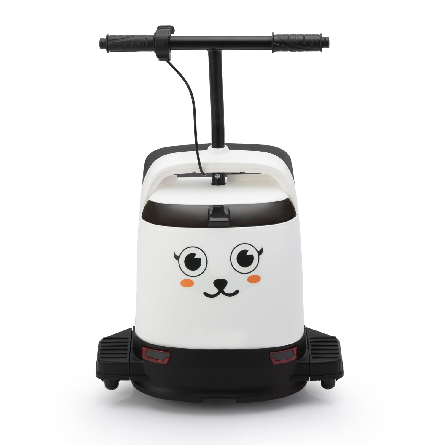 12V Kids Ride On Box  Electric Box Car with High-Low Speeds  Variable Speed Throttle  MP3  USB  Storage  Battery Powered Toy Gift for 8-12 Years Old  White + Black