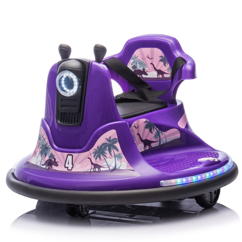 12V Kids Ride On Bumper car W/Parents control,Rotate 360 degrees,Two ...