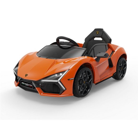 12V Kids Ride On Car Electric Car for Kids 3+, Battery Powered Sports Car Toy with Remote Control, Bluetooths, Headlight, Music