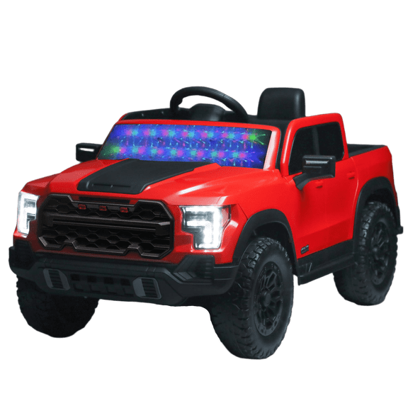 12V Kids Ride-On Car with Remote Control, 4-Wheel Shock Absorption, Multifunctional Music Player - Perfect Gift for Toddlers (3-6 Years Old)