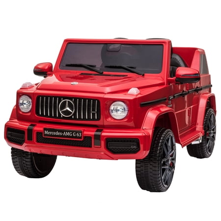 12V Kids Ride On Jeep with Remote Control Electric Car Three Different Speed Modes Music Story Playing LED Lights MP3 Player for Kids 3-6,Red