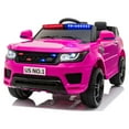 12V Kids Ride On SUV Cop Car with Remote Control, Siren Sounds Alarming