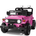 thumbnail image 1 of YunTopKids Powered Ride on Toys for Toddlers,12V Ride on Cars with Remote Control, Bluetooth, LED Light, Electric Car for for Kids Ages 3-5 Boy Girls Gift,Pink, 1 of 8