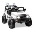 thumbnail image 1 of 12V Kids Ride on Jeep Car Electric 2 Seats Off-Road Truck SUV Vehicle with Remote LED Lights White, 1 of 9