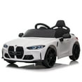 thumbnail image 1 of 12V Kids Ride on Toy Car Authorized by BMW M4, Kids Electric Car W/Parents Remote Control , White, 1 of 51