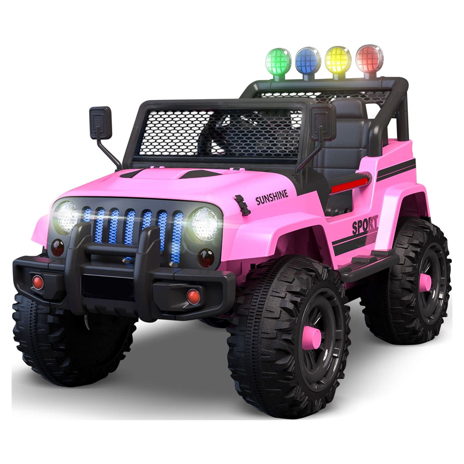 12V Kids Ride on Truck Electric Jeep Car with Parent Remote