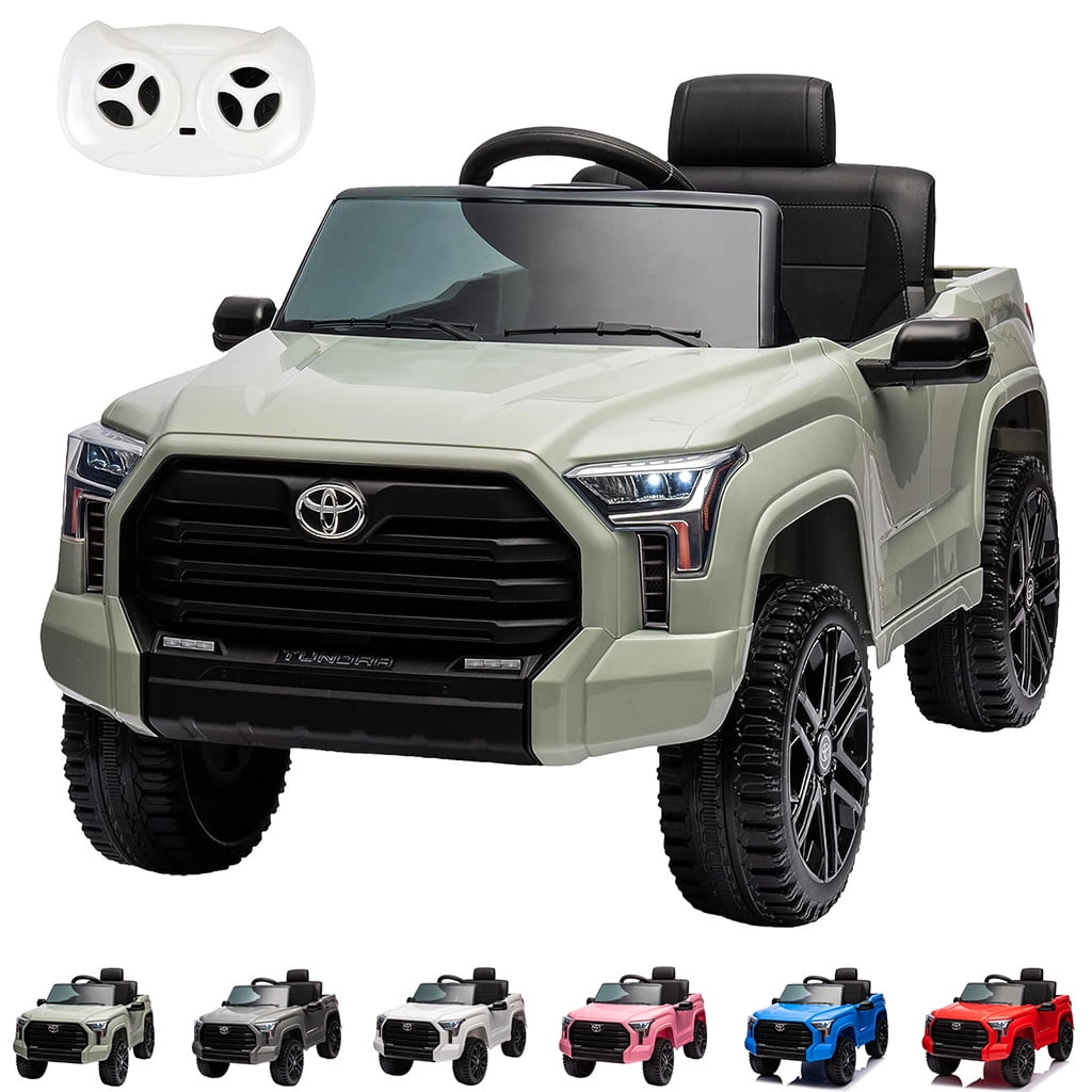 12V Kids Ride on Truck, Licensed Toyota Tundra Pickup, Battery Powered ...