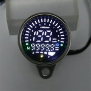 12V LCD Digital Motorcycle Speedometer Odometer Gauge 12000RPM 199KM/H Display