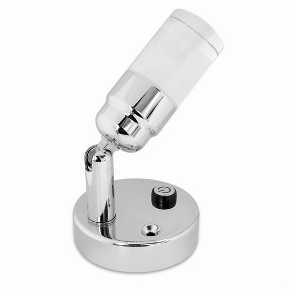 12V LED Crystal Swivel Reading Light Wall Mount Cool White Blue Pack of 2