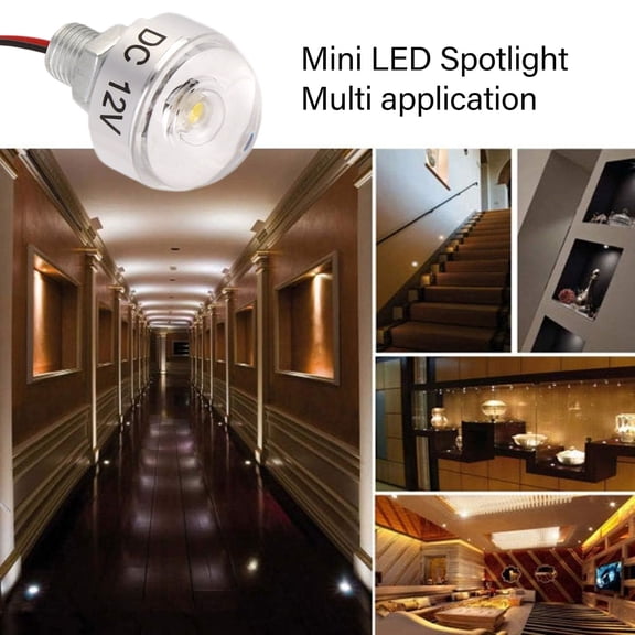 12V LED In,Ground Spotlight, 5 Pack, Aluminum Housing, Ideal For Landscape Display