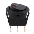 thumbnail image 1 of 12V LED Inverter Rocking Rocker Switch ROUND SPST ON- for BOAT Car Red, 1 of 8