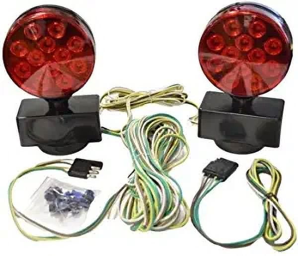 12V LED Towing Tow Lights Kit Trailer RV Boat Dolly Brake Light L.E.D
