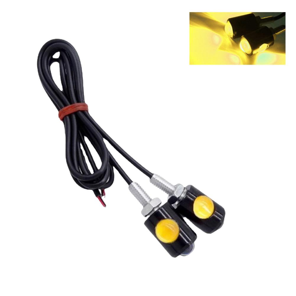 12V LED Motorcycle Motorbike Daytime Running Light Eagle Eye Indicator ...